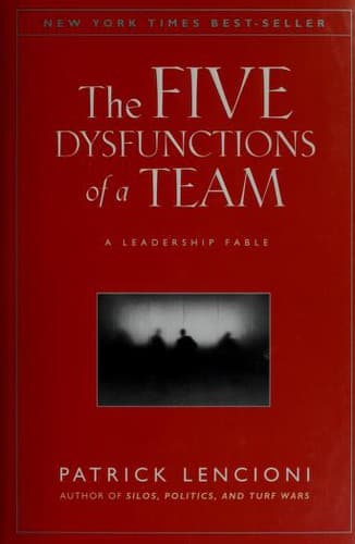 Cover of The Five Dysfunctions of a Team by Patrick Lencioni