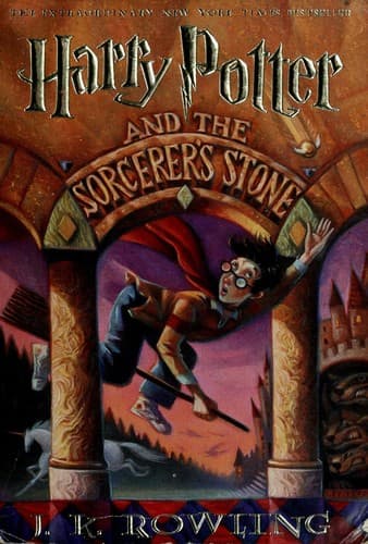Cover of Harry Potter and the Sorcerer's Stone by J.K. Rowling
